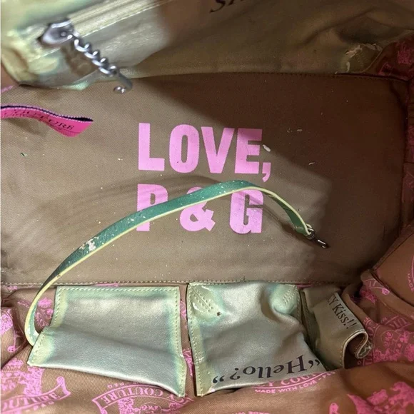 Juicy Couture Pink Satchel with Heart Charm